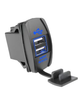پورت شارژ USB توکار دوبل پنلی طرح راکر 5 ولت