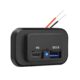 شارژر پنلی روکار 12/24 ولت دو پورت USB و Type-C ضدآب